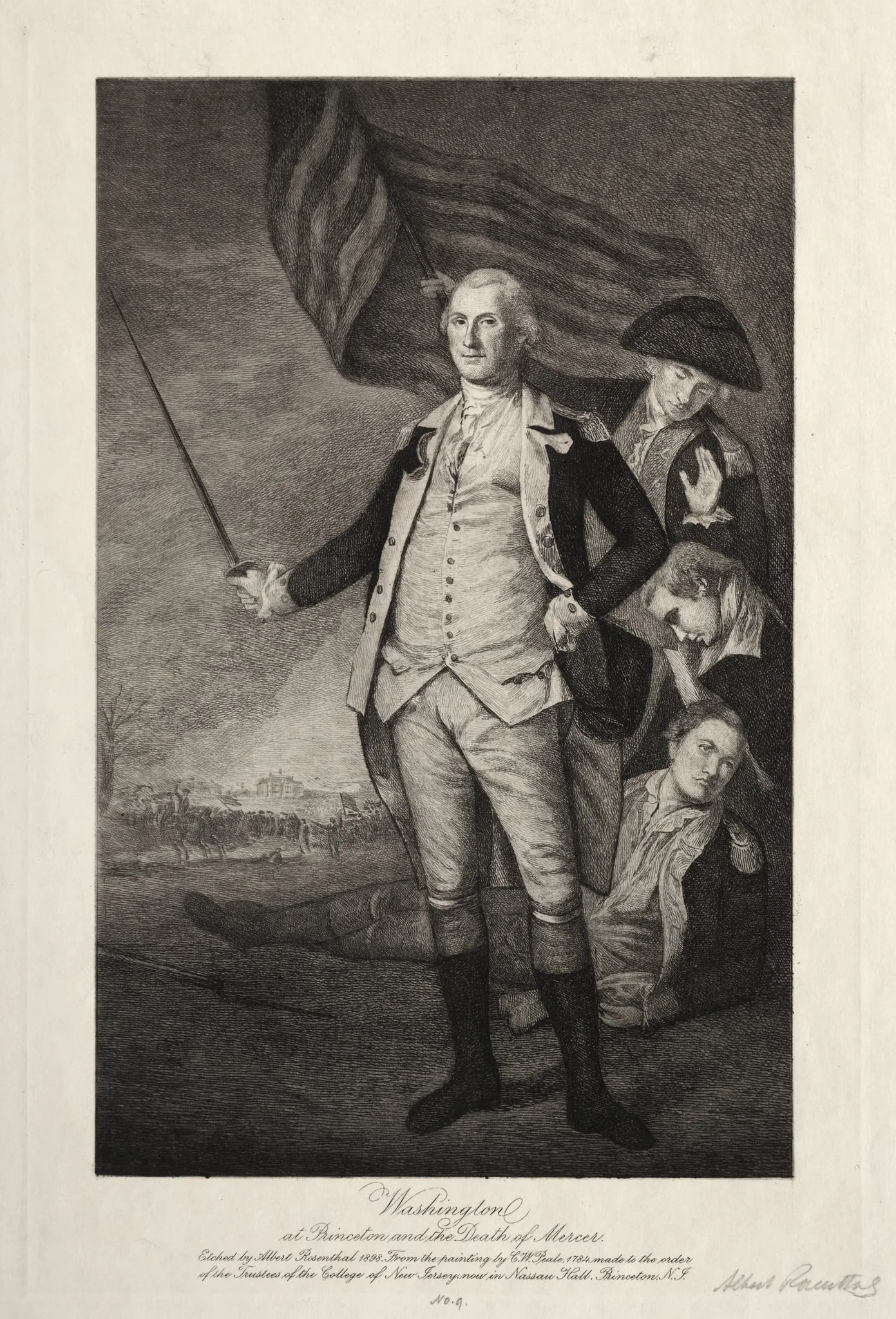 George Washington at Princeton, by Albert Rosenthal, 1898