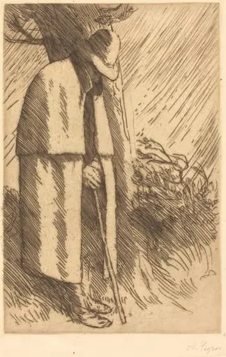 Traveler taking Shelter (Le voyageur a l'abri)
