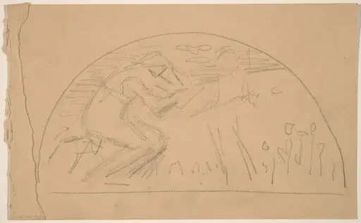 Study for a Lunette [recto]