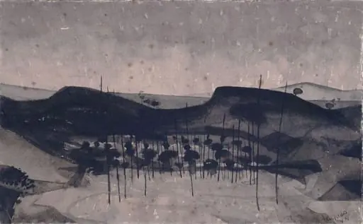 Landscape in brown and black