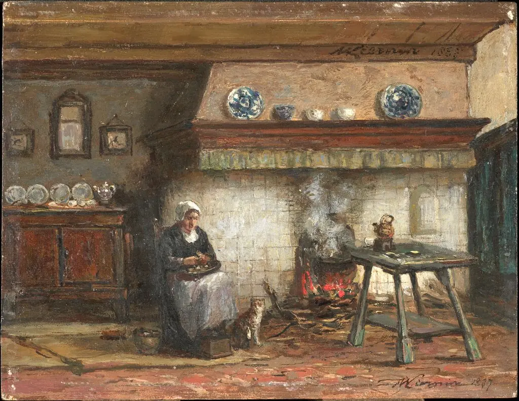 Interior of a Cottage in Scheveningen