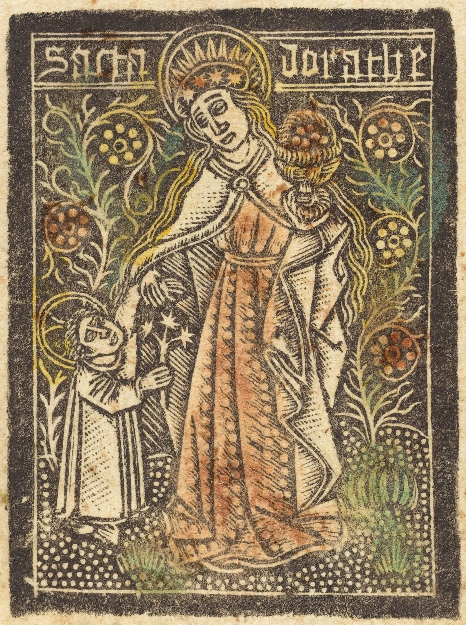 Saint Dorothy, by German 15th Century, paint, 1470