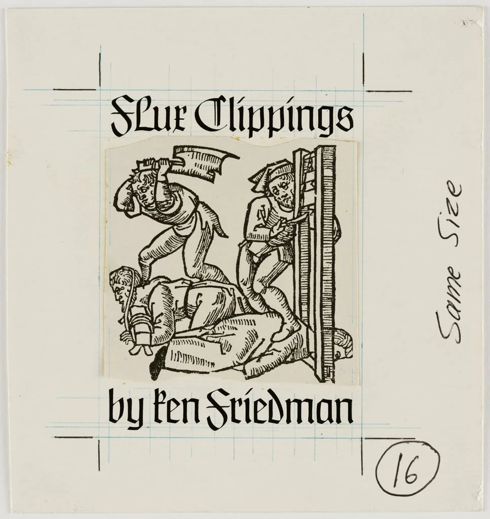 Untitled, by George Maciunas Ken Friedman, ink, 1969