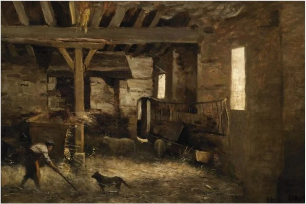 An Interior of a Barn