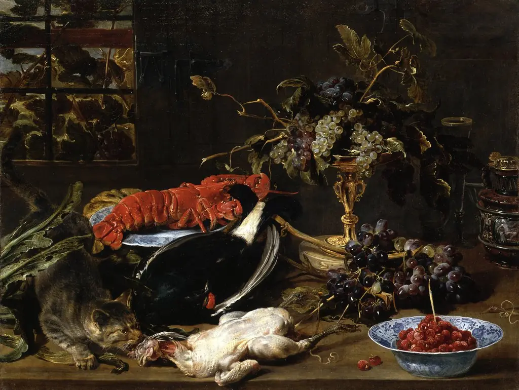 Still Life with Lobster and Fruits