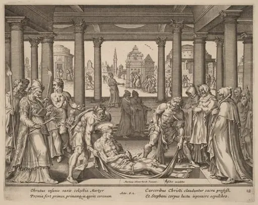 Devout Men Carrying Saint Stephen to His Burial
