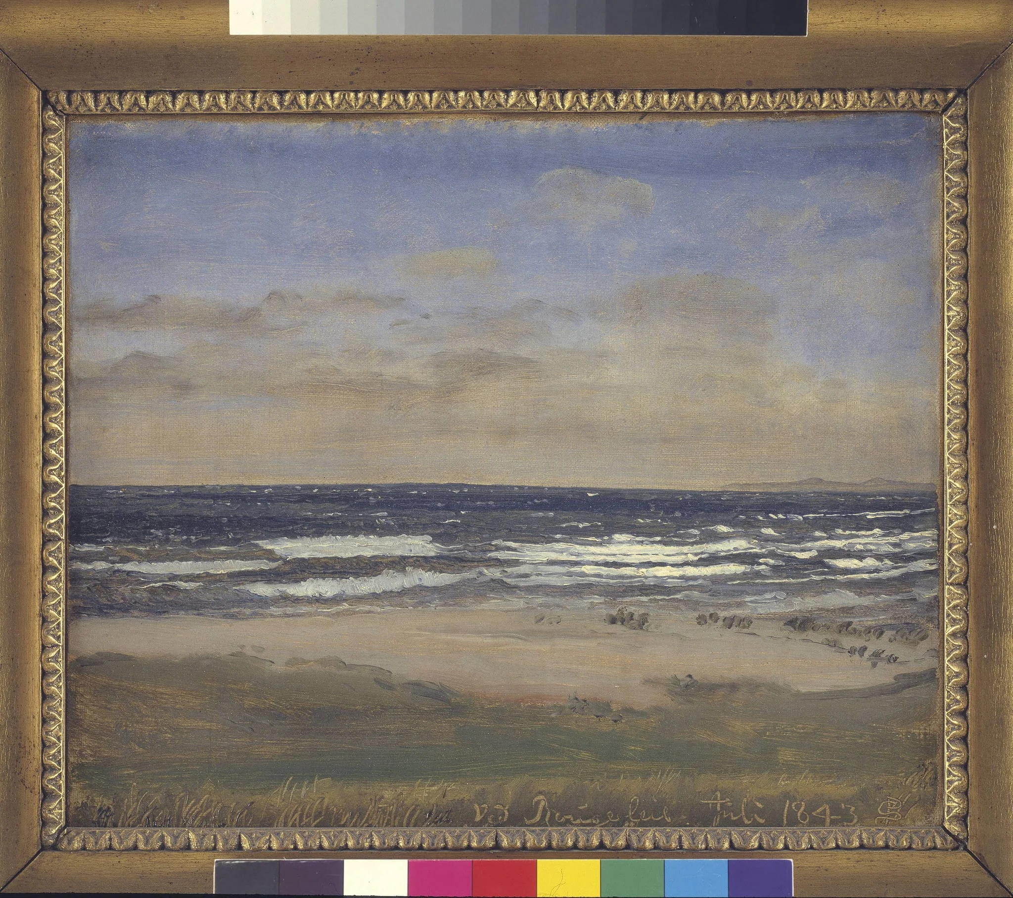 The Beach at Rågeleje, by Unknown, 1843