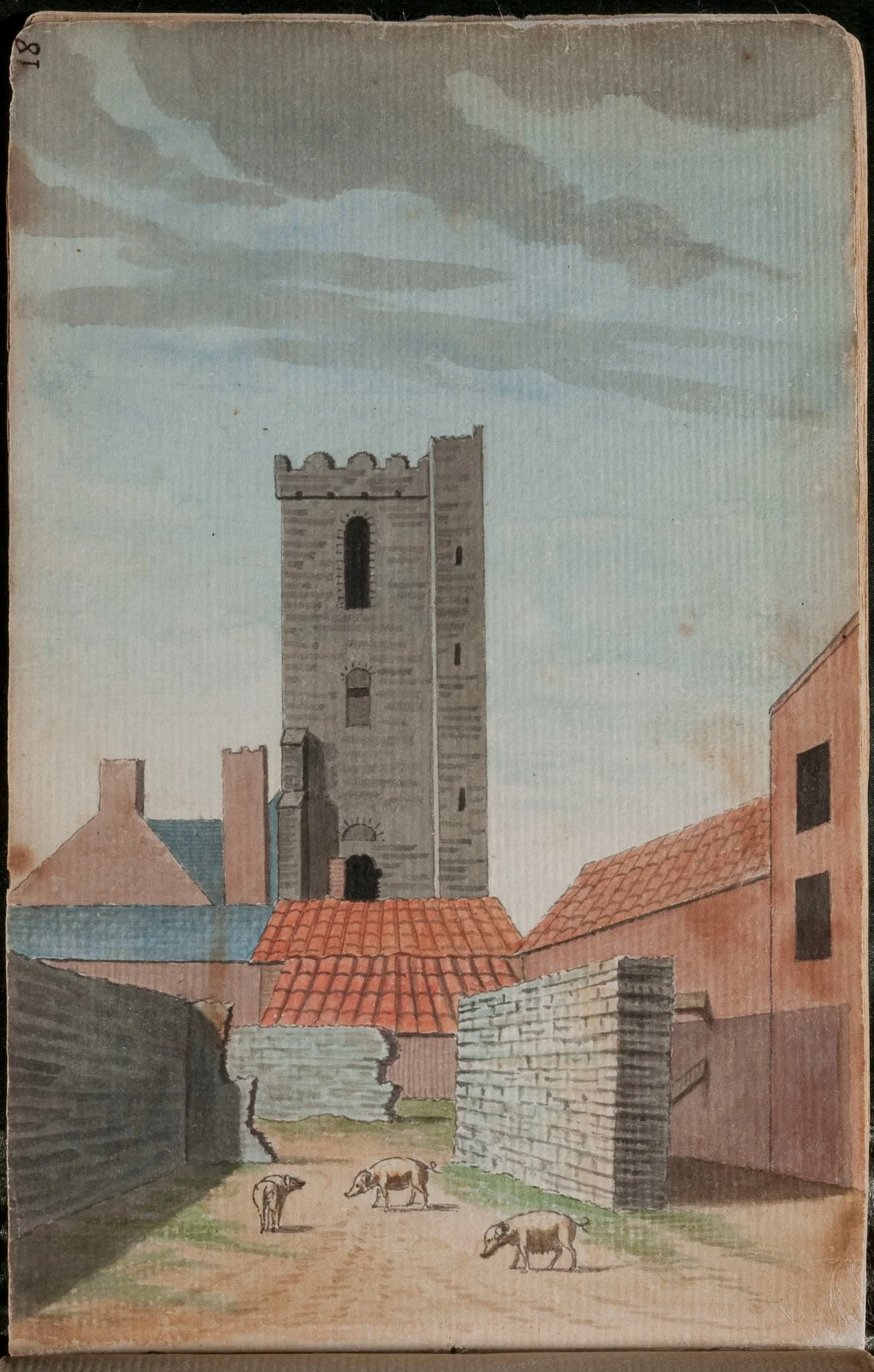A view of St. John's Tower in Dublin [...]