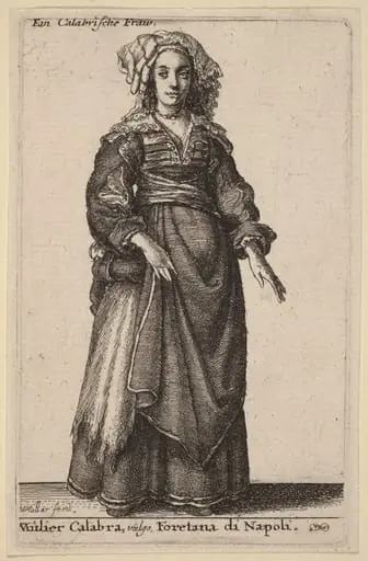 Mulier Calabra, Vulgo, Foretana di Napoli