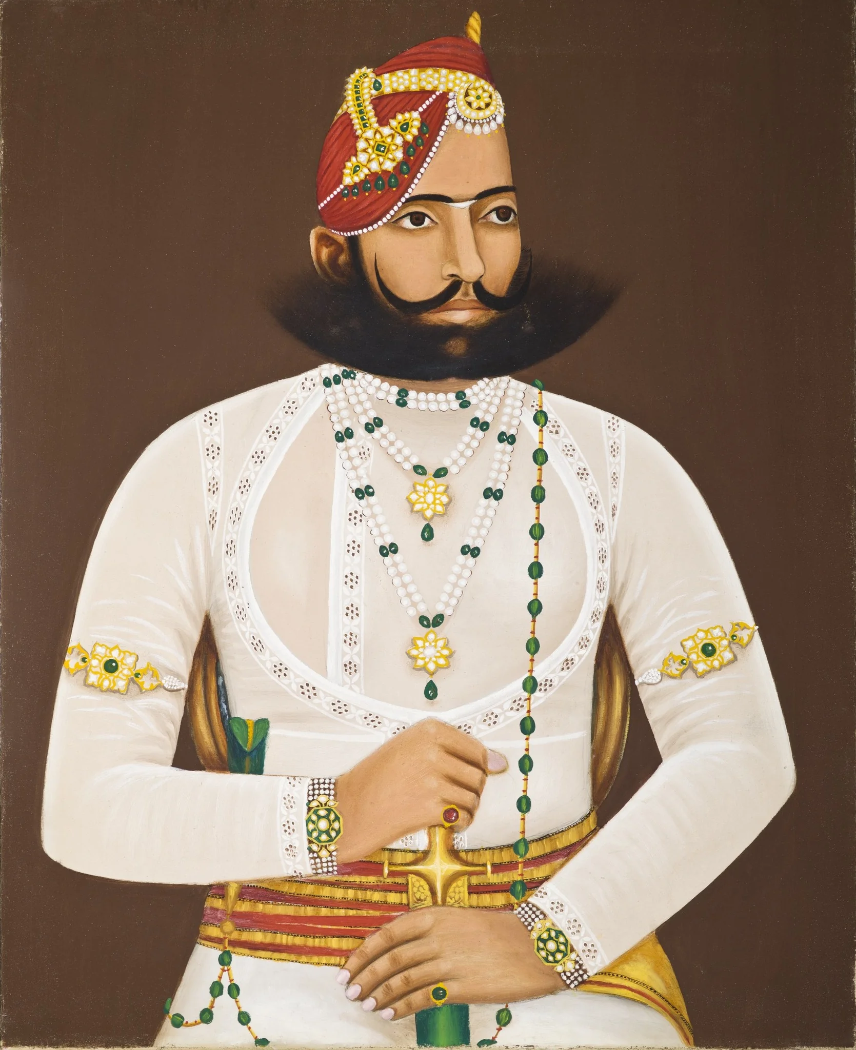 Kunwar Sabal Singhji (reigned 1848-1881), by Unknown, unspecified, 1896