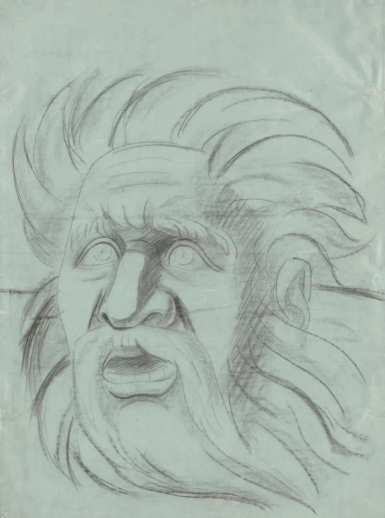 Untitled, by José Clemente Orozco, crayon, 1933