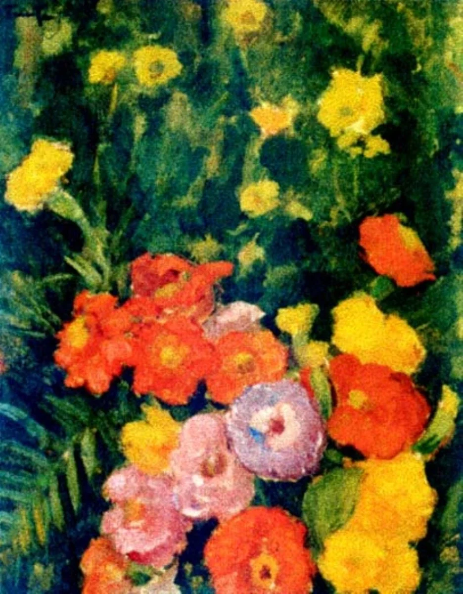 Flori și ferigă, by Nicolae Tonitza, unspecified