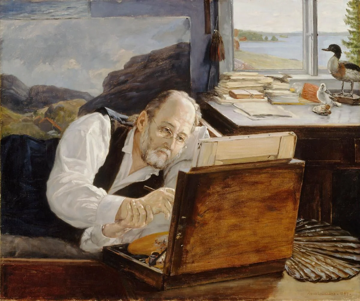 Ferdinand von Wright työssään