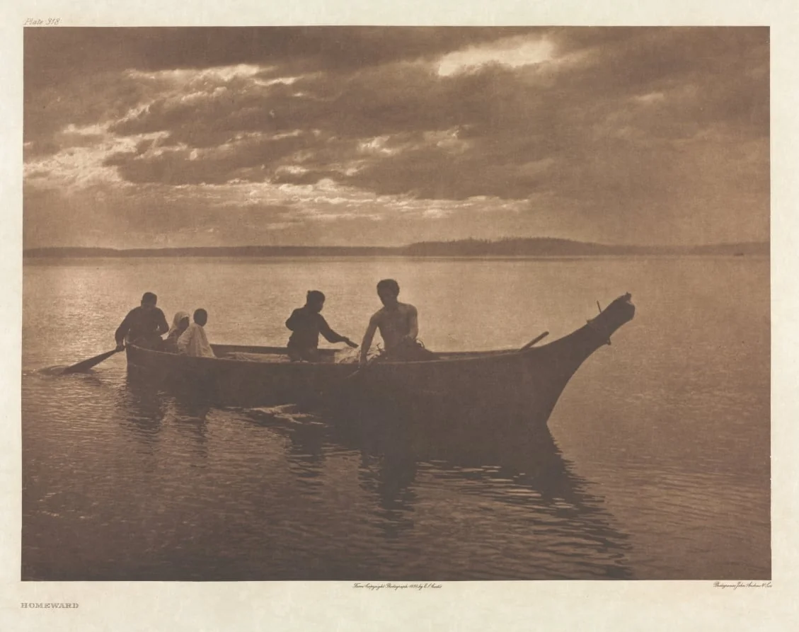 Portfolio IX, Plate 318: Homeward, by Edward S. Curtis, 1898