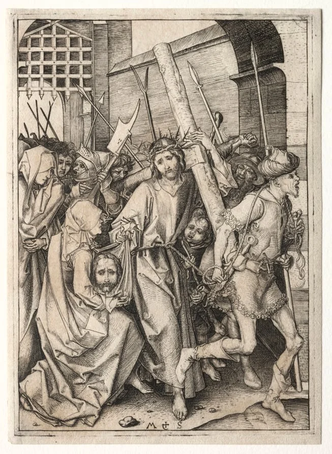 The Passion: Christ Bearing the Cross, by Martin Schongauer, 1480