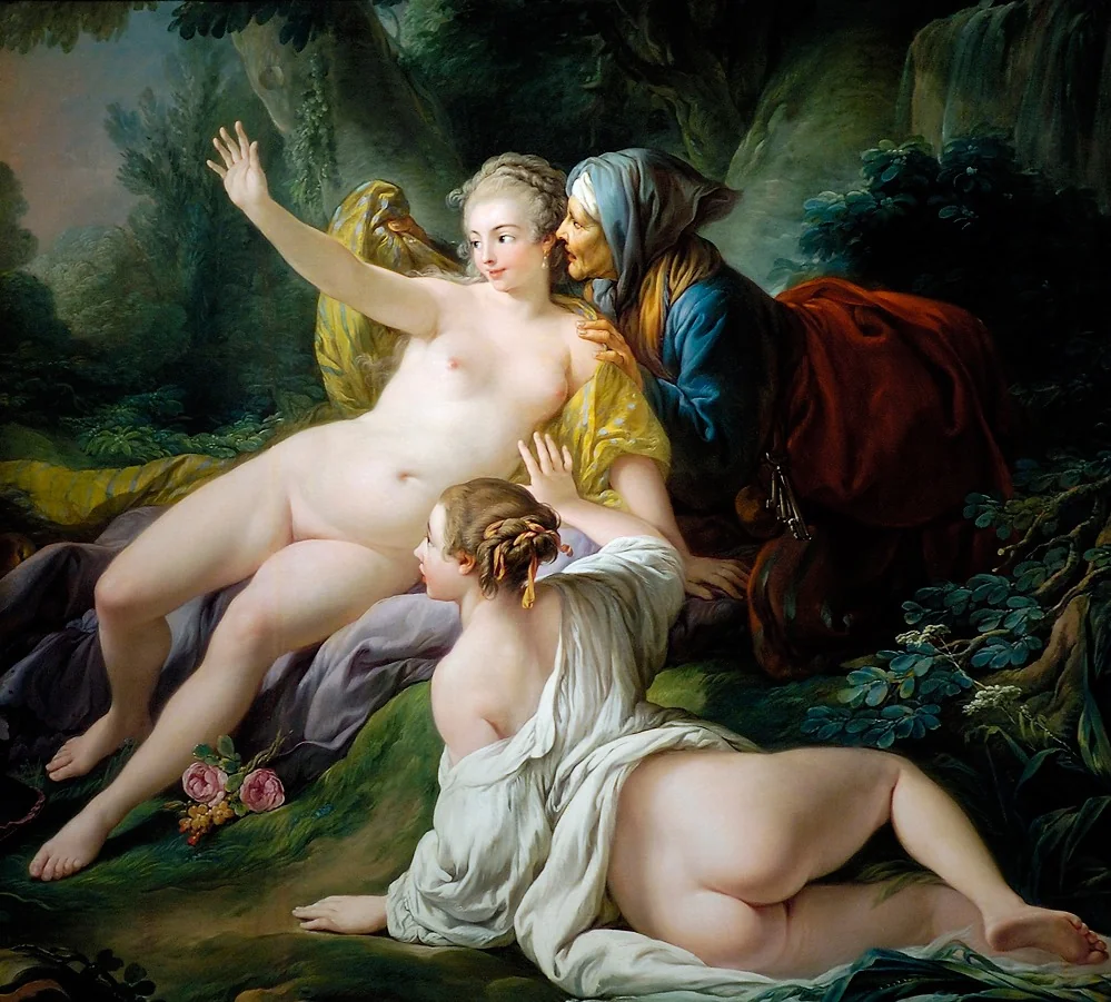 La requête de Sémélé à Jupiter, by Jean-Baptiste-Henri Deshays, oil, 1760