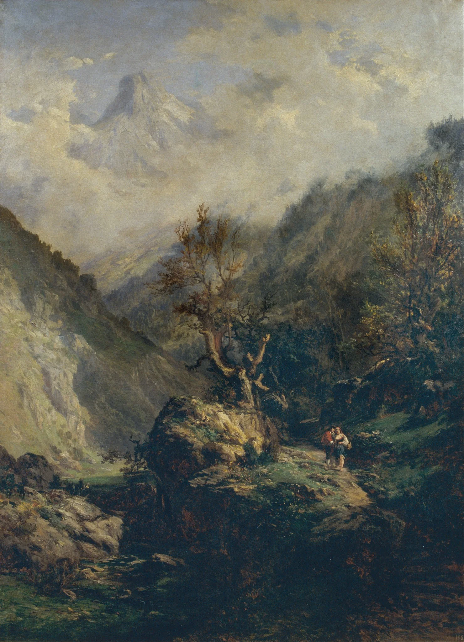 Mountains in Asturias, by Carlos de Haes, oil, 1872