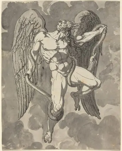 Saturn Wrestling with a Snake