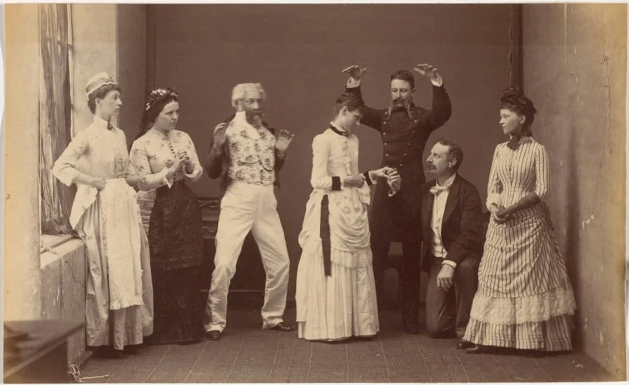 Fancy Ball, Indore, by Raja Deen Dayal, 1886