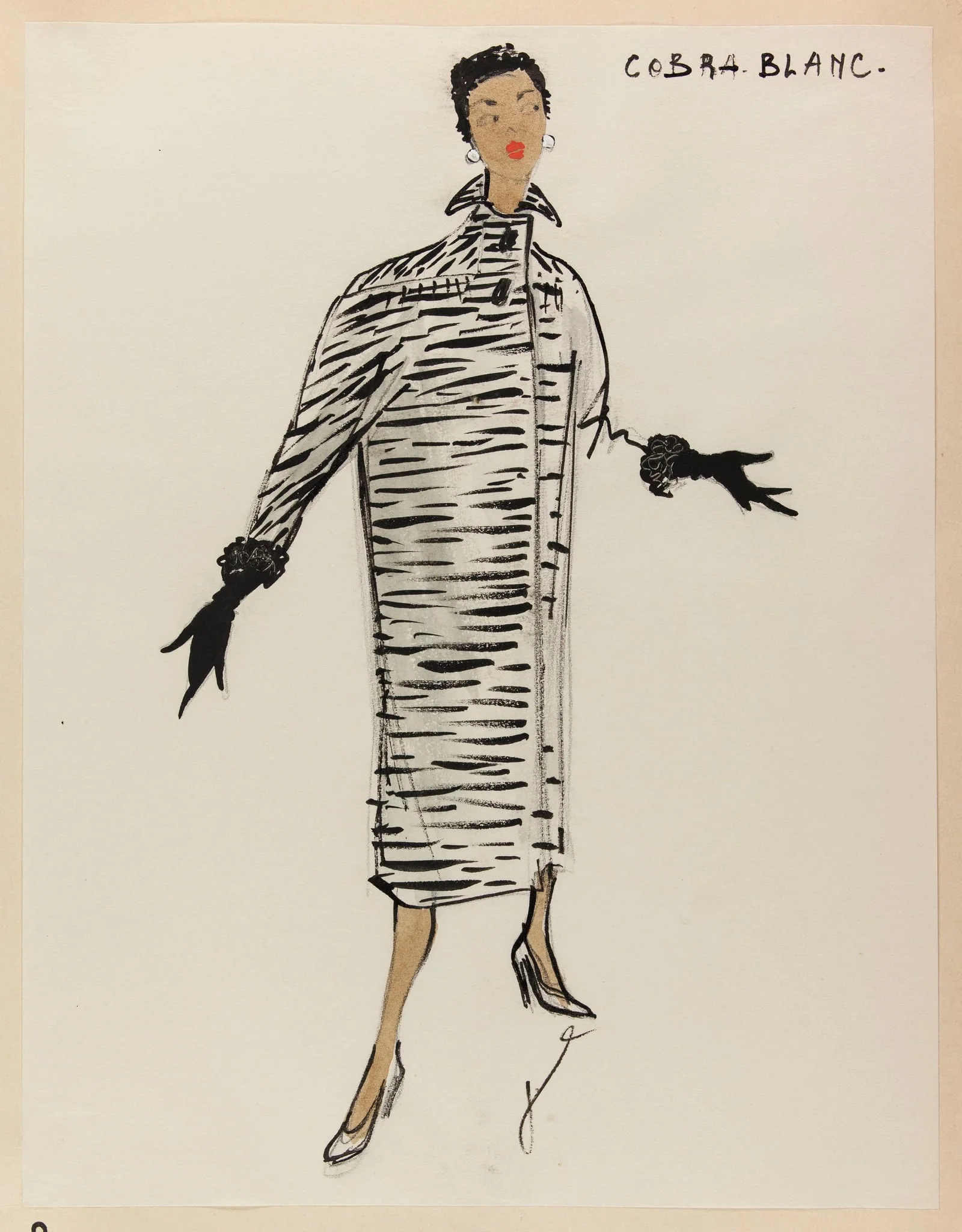 Cobra blanc, by Marie-Louise Carven, 1952