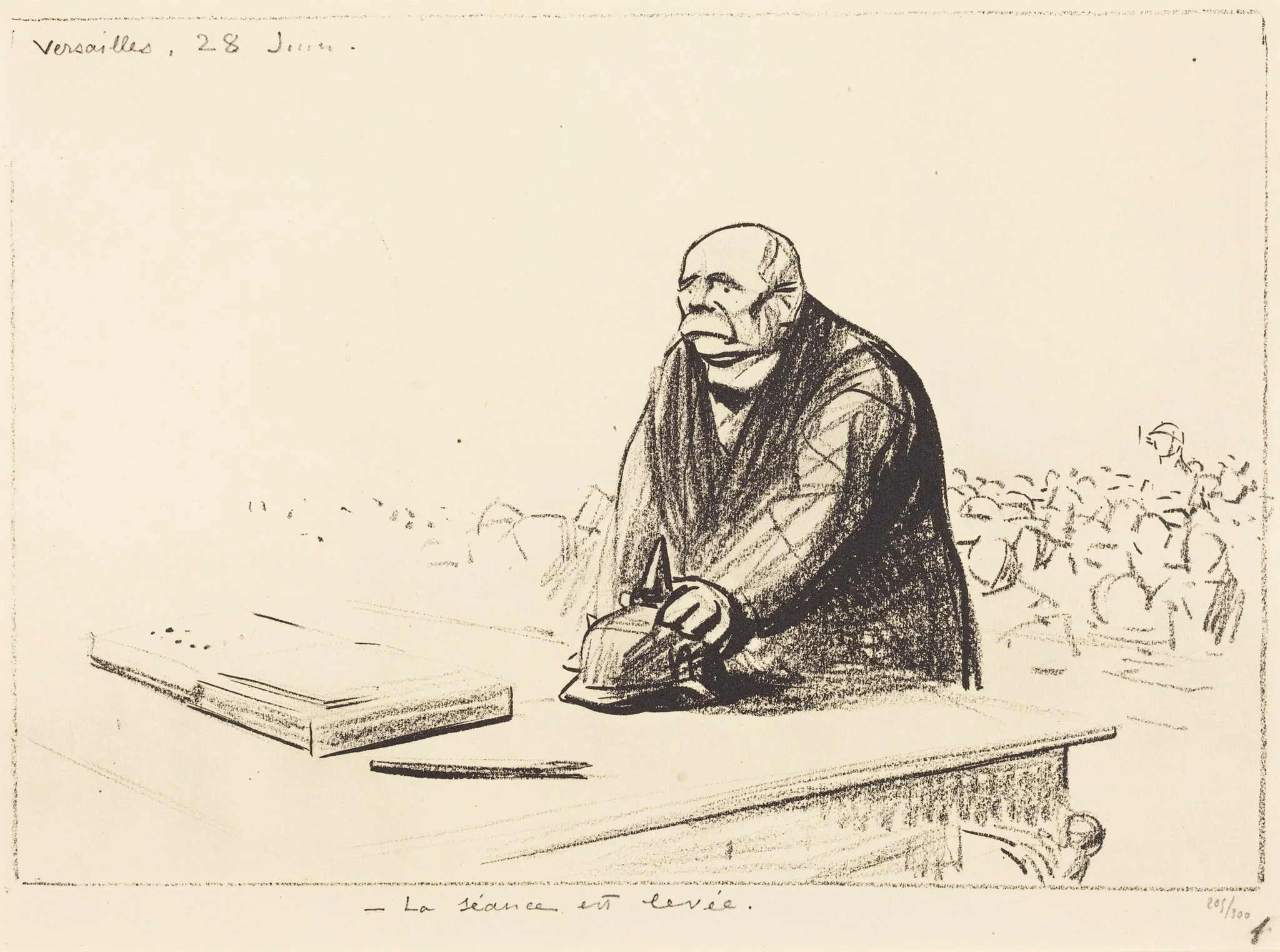 Versailles, 28 Juin, by Jean-Louis Forain, 1916