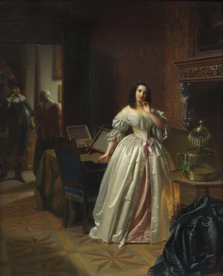 The Guest, by Eugène Delacroix, oil, 1847