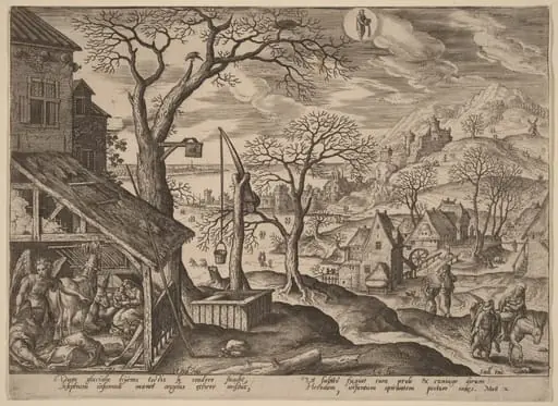 The Angel Telling Joseph to Flee and the Flight into Egypt