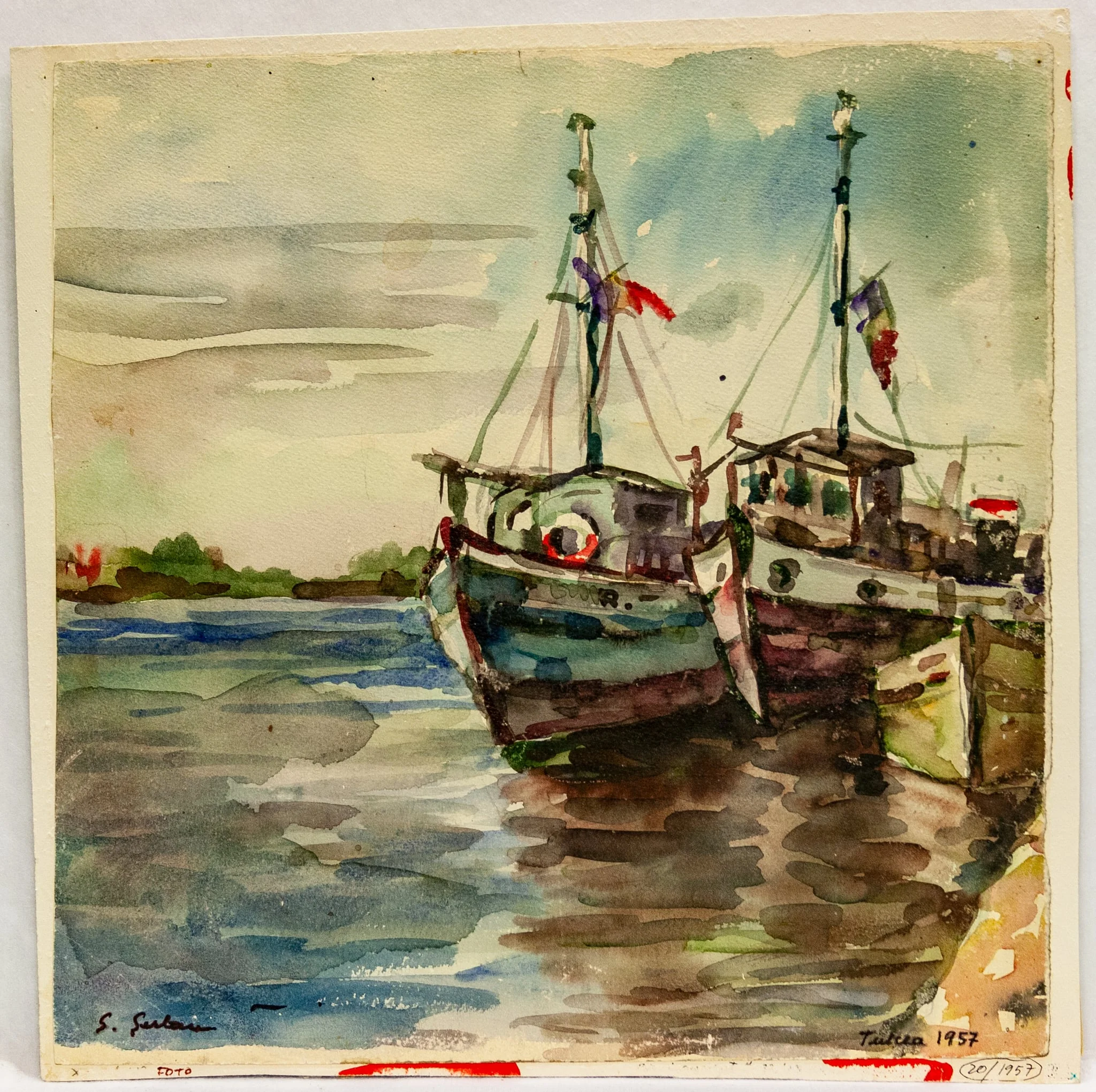 Bărci în Portul Tulcea, by Silvia Șerban