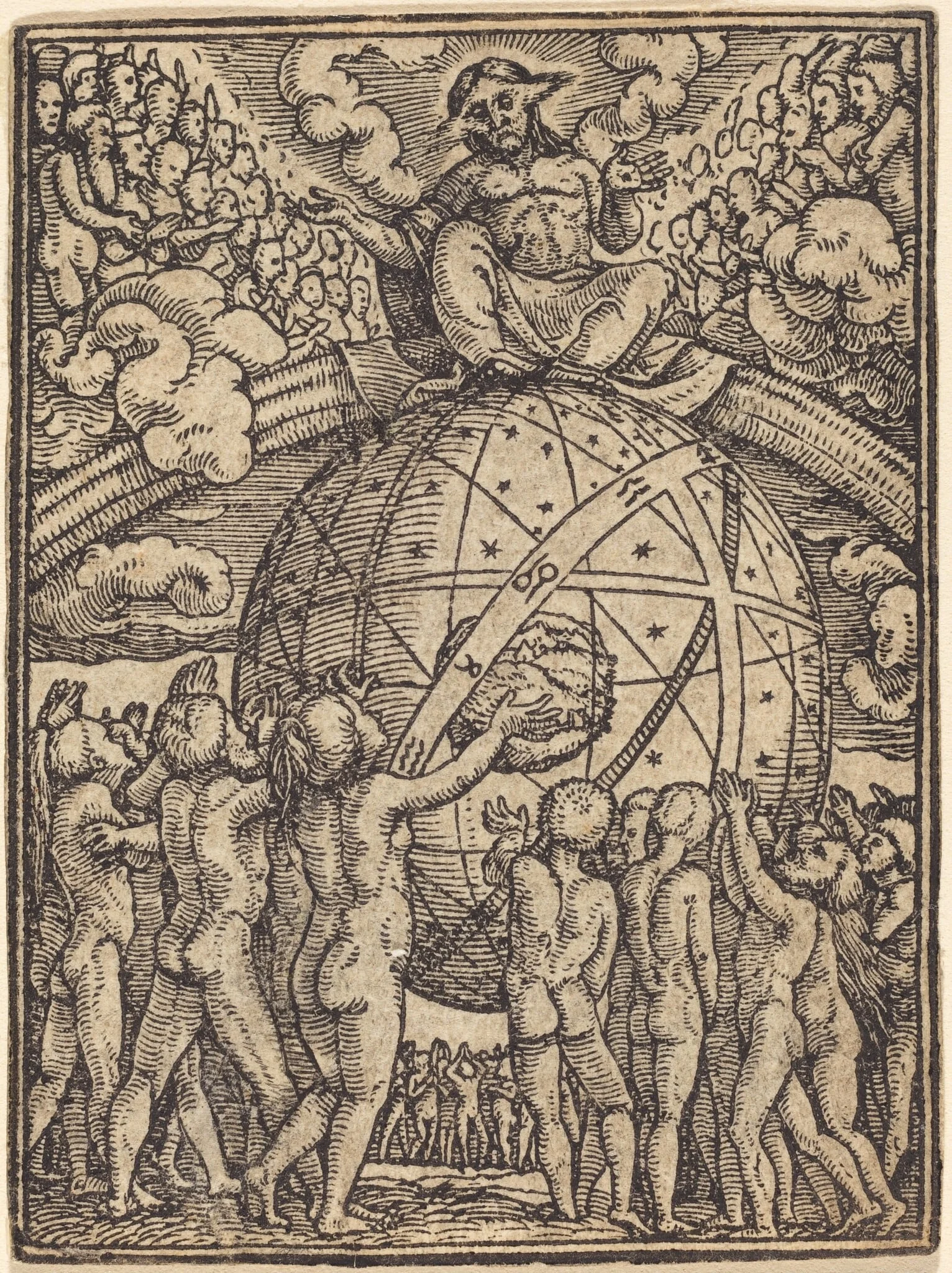The Last Judgment, by Hans Lützelburger, ink, 1526