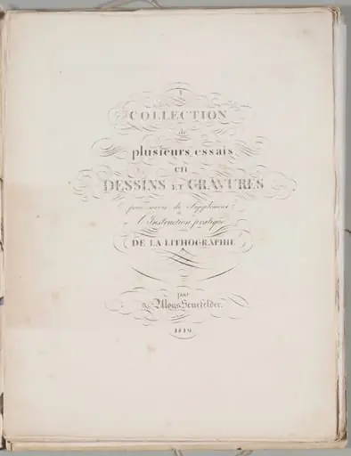 Art of the Lithograph: Title Page, Plate I