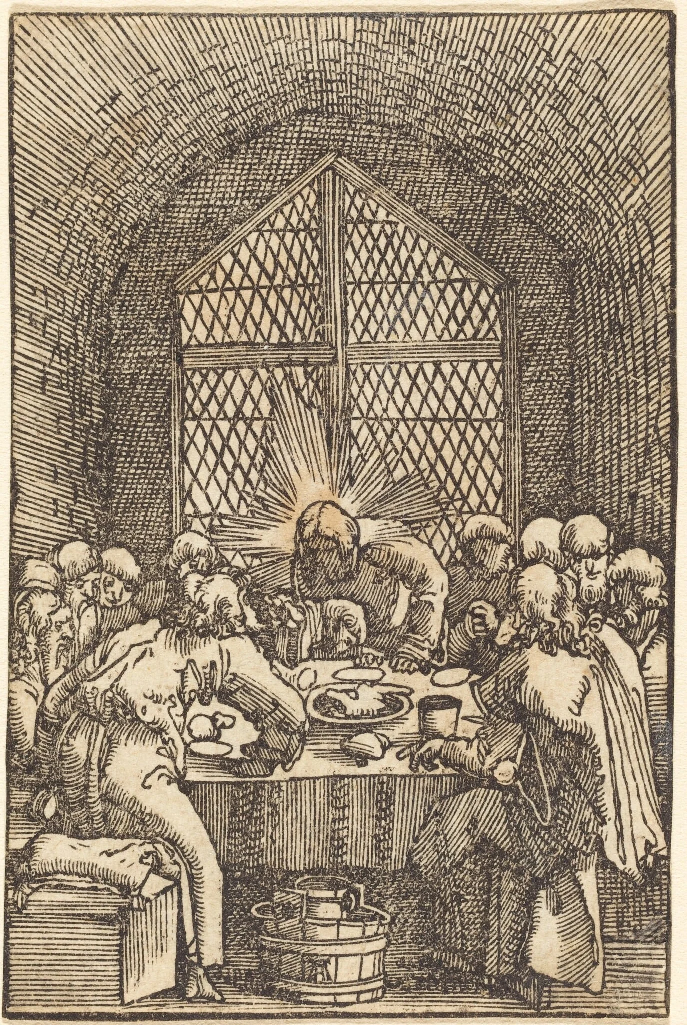The Last Supper, by Albrecht Altdorfer, ink, 1513