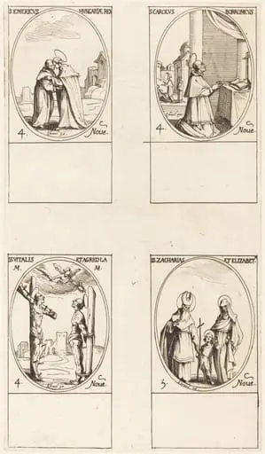 St. Emeric; St. Charles Borromeo; St. Vitalis & Agricola; Sts. Zachary & Elizabeth