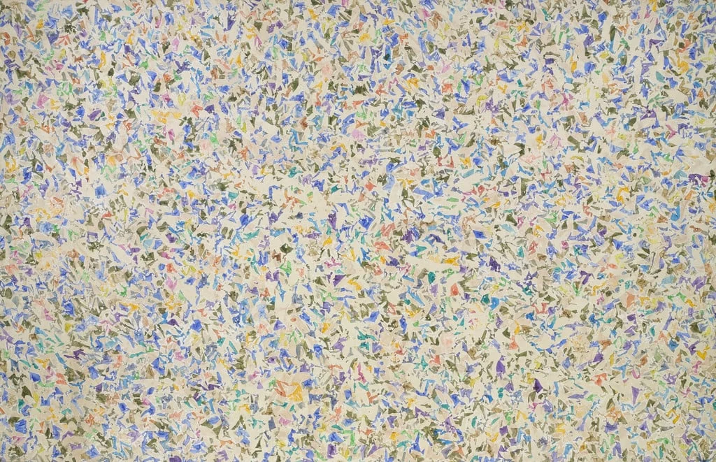 Untitled, by Simon Hantaï, acrylic, 1973