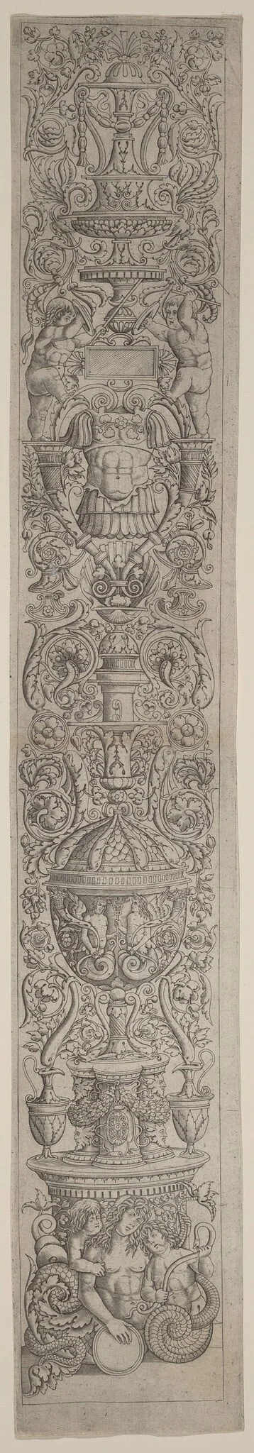 Ornament Panel: Nereid Ridden by Two Children