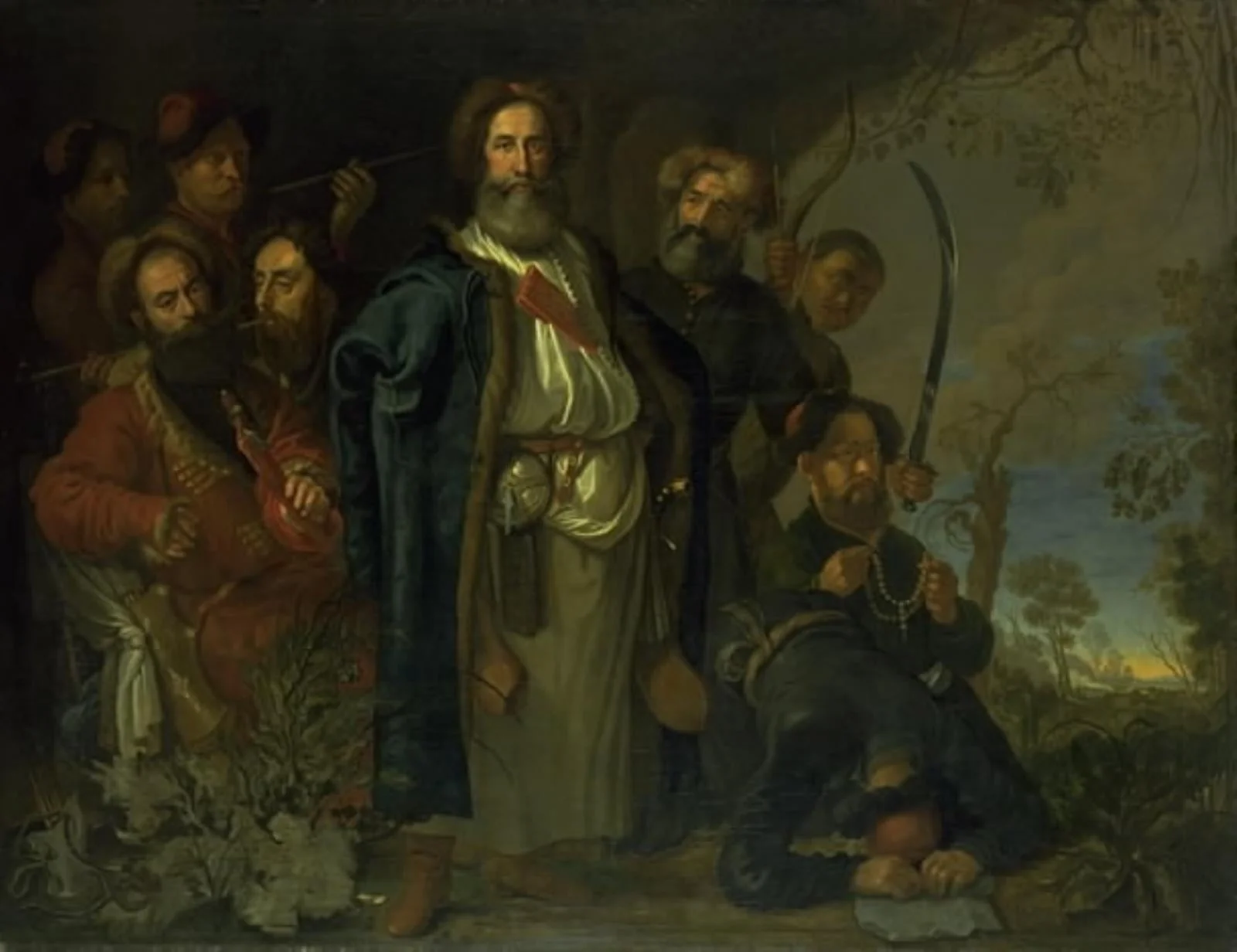 Et tatarisk gesandtskab på besøg i København, by Unknown, 1650