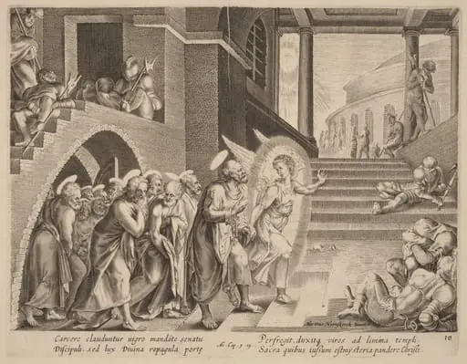 The Apostles Delivered from Prison by an Angel