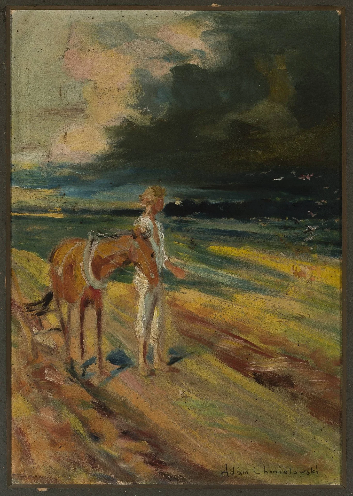 Black clouds, section of the triptych “Disaster”, sketch