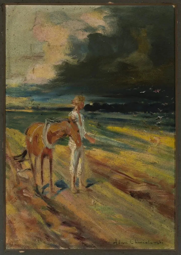 Black clouds, section of the triptych “Disaster”, sketch