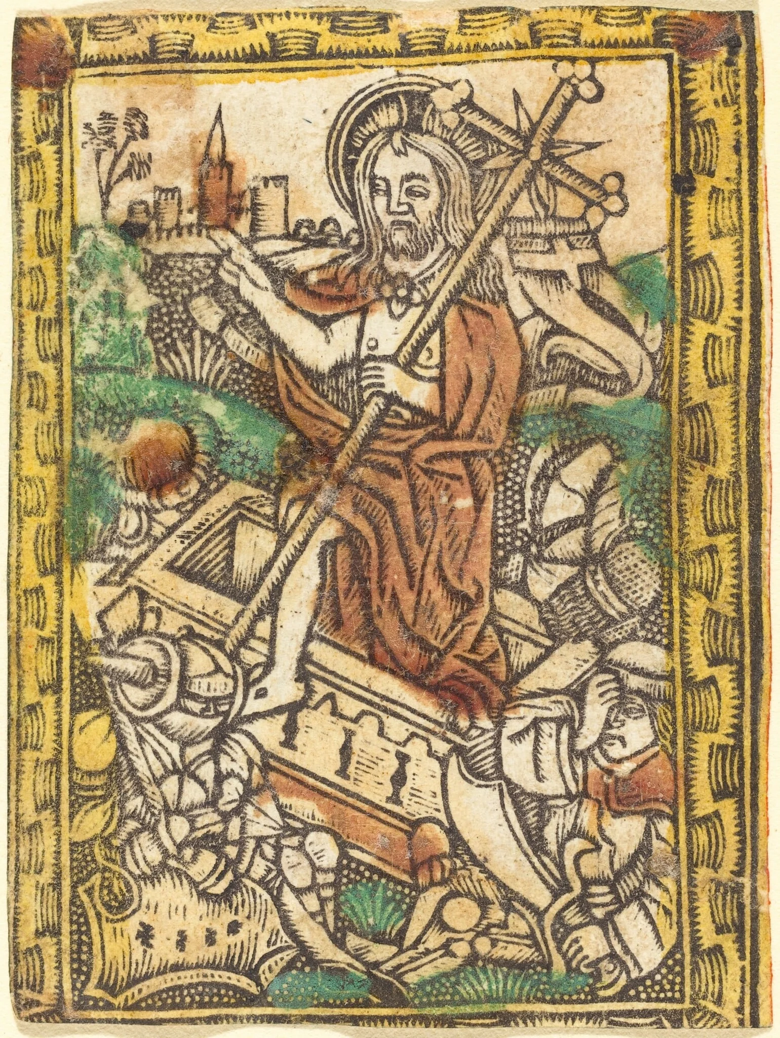 The Resurrection, by German 15th Century, paint, 1475