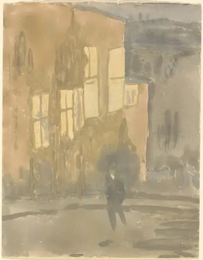Street at Night, Meudon