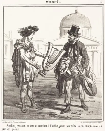 Apollon vendant sa lyre