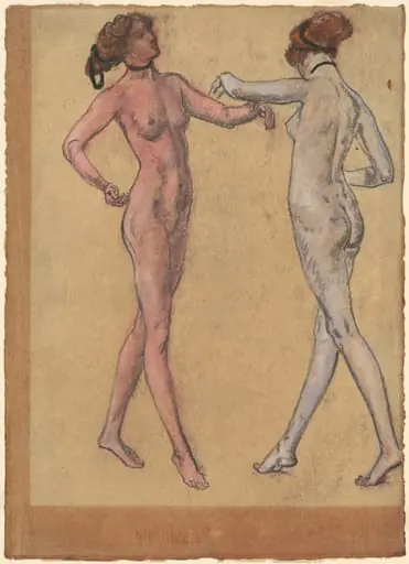 Two Views of a Dancing Nude