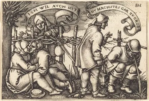Peasants Behind the Fence