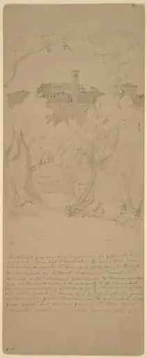 View through the Trees at Tivoli [recto]