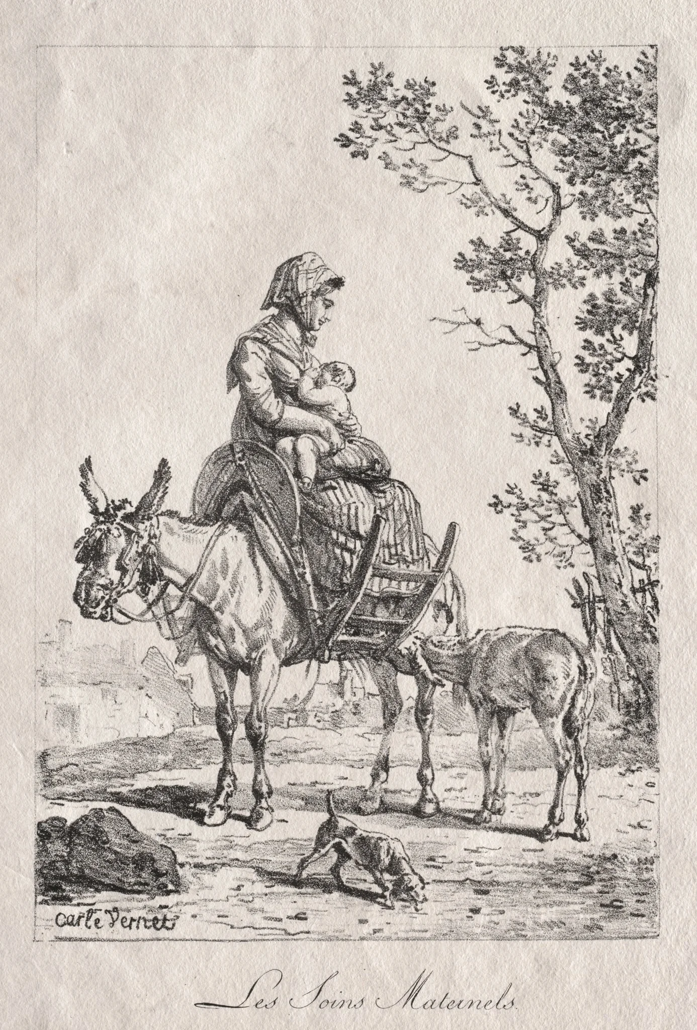 Maternal Care, by Carle Vernet, 1818
