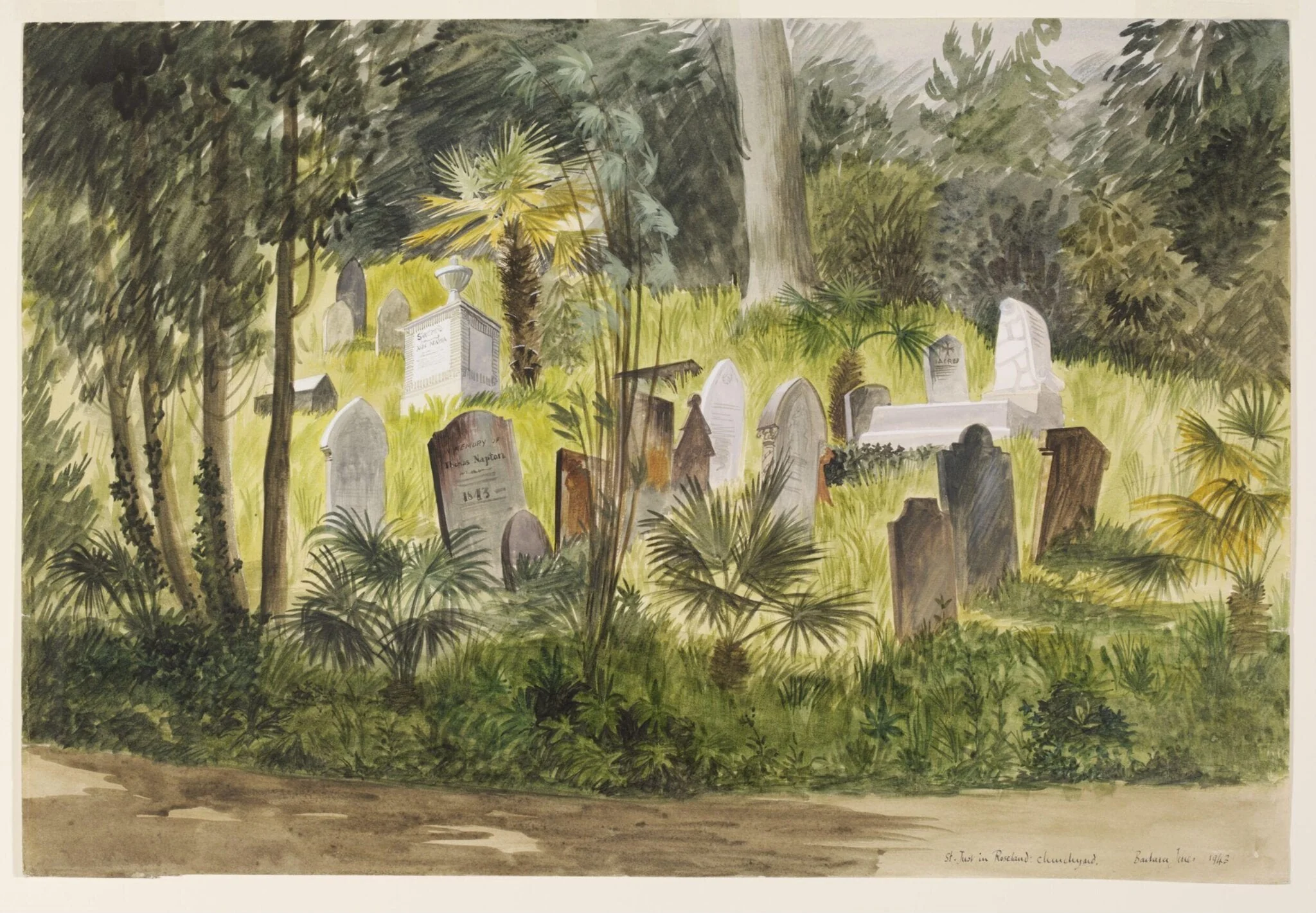St. Just in Roseland; Churchyard