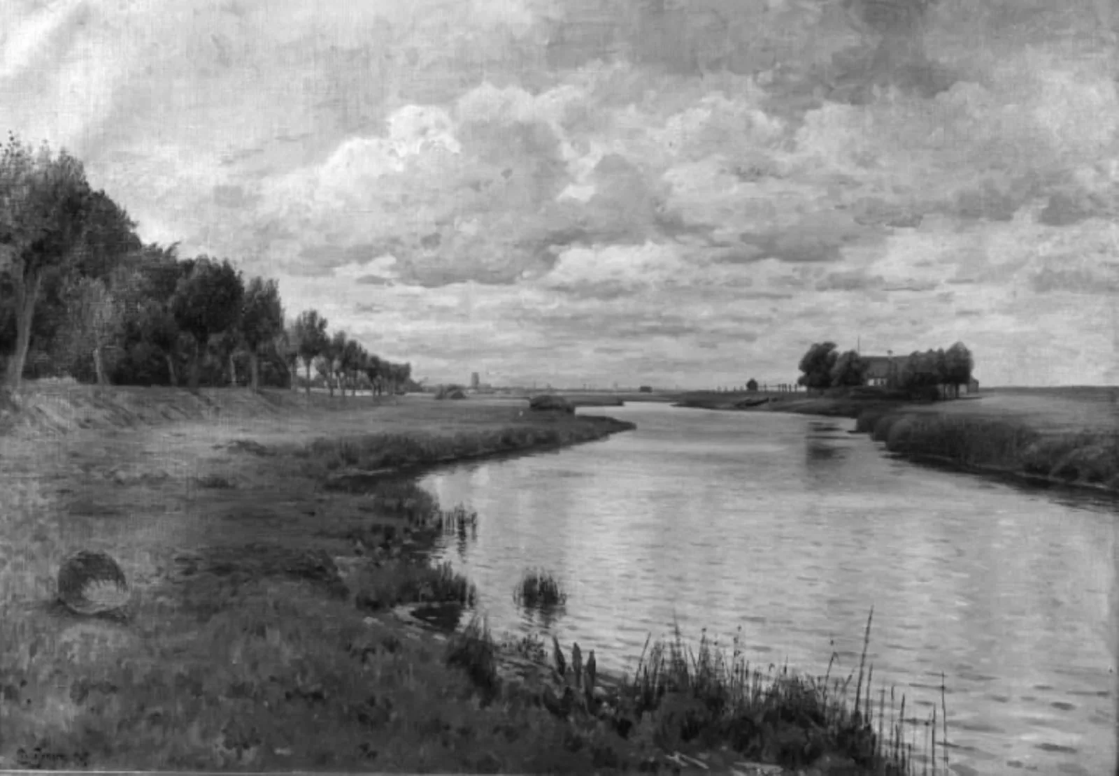 Pramåens udløb ved Vallø Strand, by Unknown, 1907