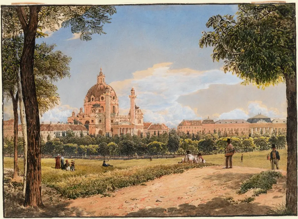View of St.Charles’s Church and the Polytechnic Institute