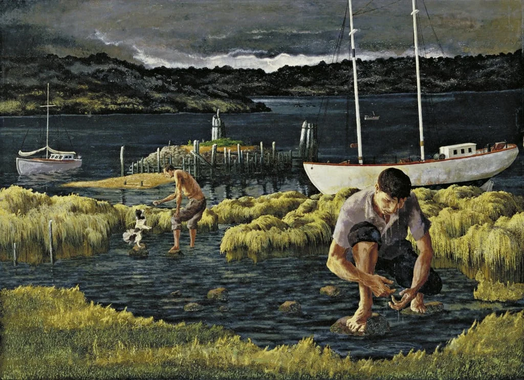 Untitled, by C. Whitney Bender, gouache, 1946