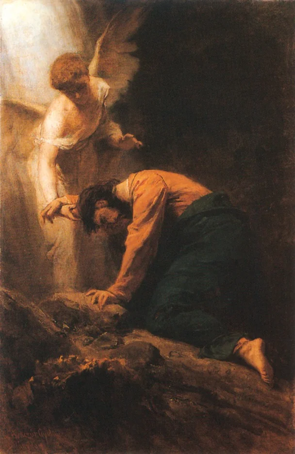 Christ on the Mount of Olives, by Gyula Benczúr, oil, 1919